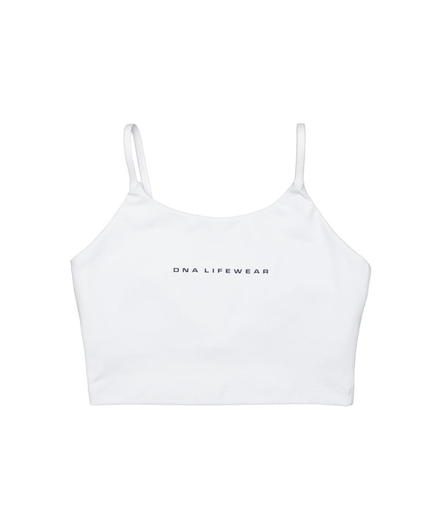 Stride Yoga Crop Shirt - White