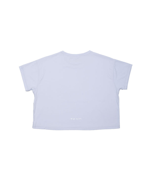 Icon Lifestyle Crop Shirt - Mauve Blue